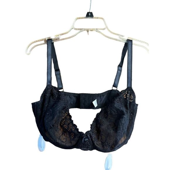 Angelie Lace * Padding Free * Black Bra Sz 40DD - Picture 1 of 7
